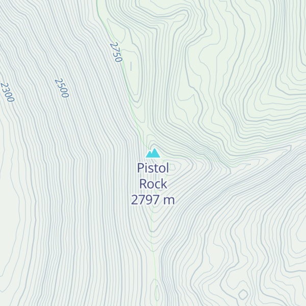 Map of Pistol Rock
