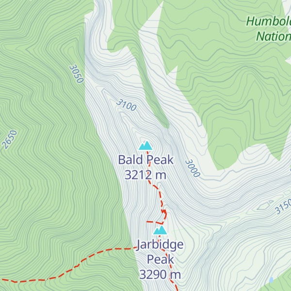 Map of Bald Peak
