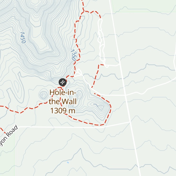 Map of Hole in the Wall information Center