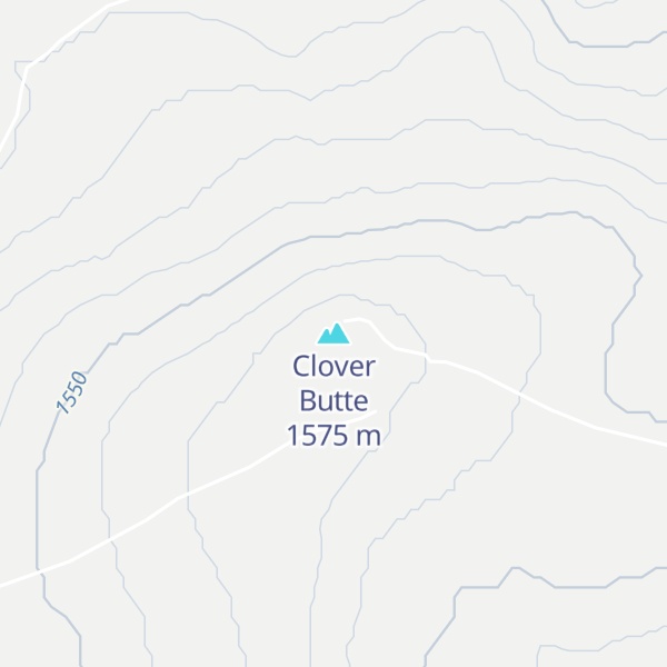 Map of Clover Butte