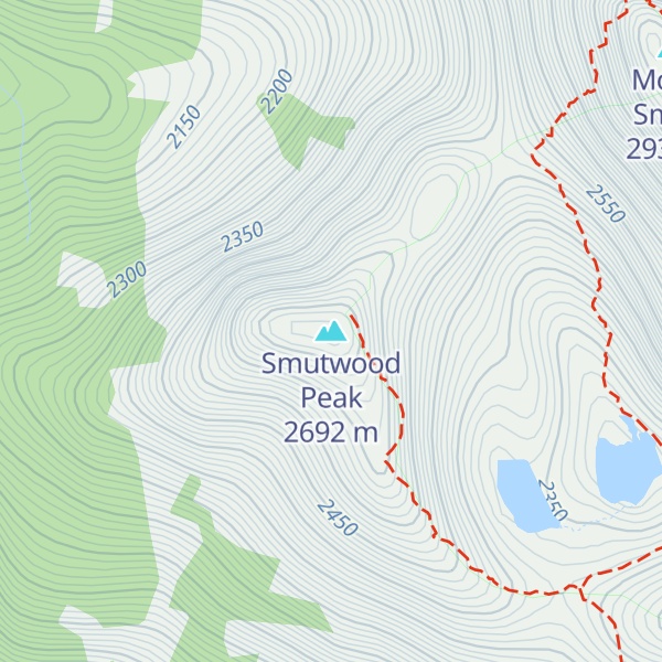 Map of Smutwood Peak