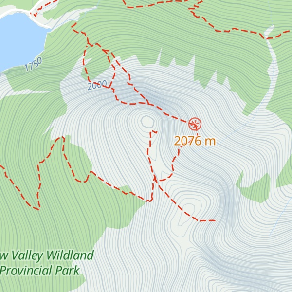 Map of Ha Ling Peak