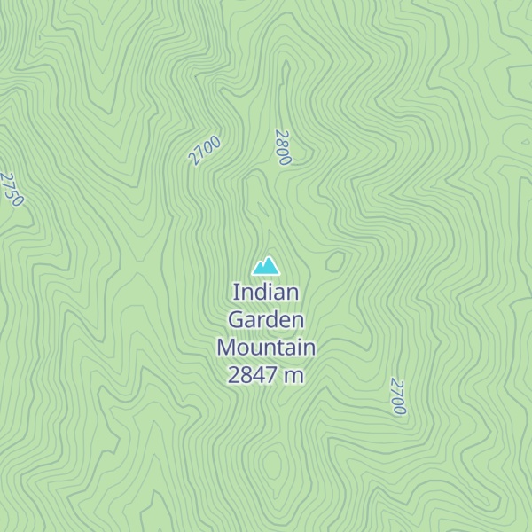 Map of Indian Garden Mountain