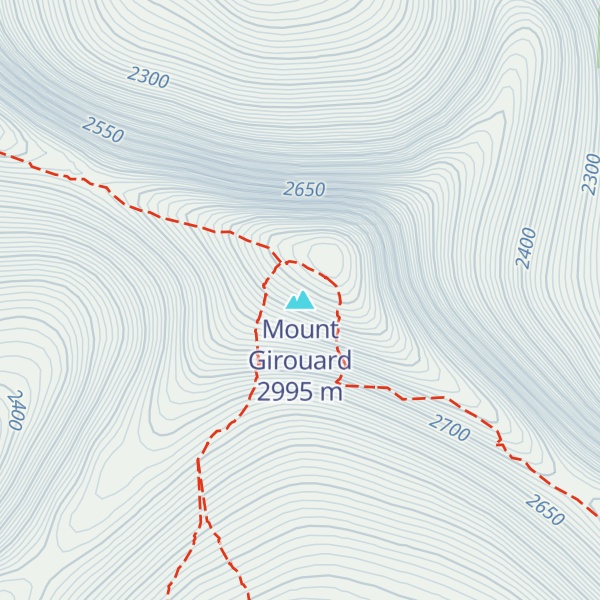 Map of Mount Girouard