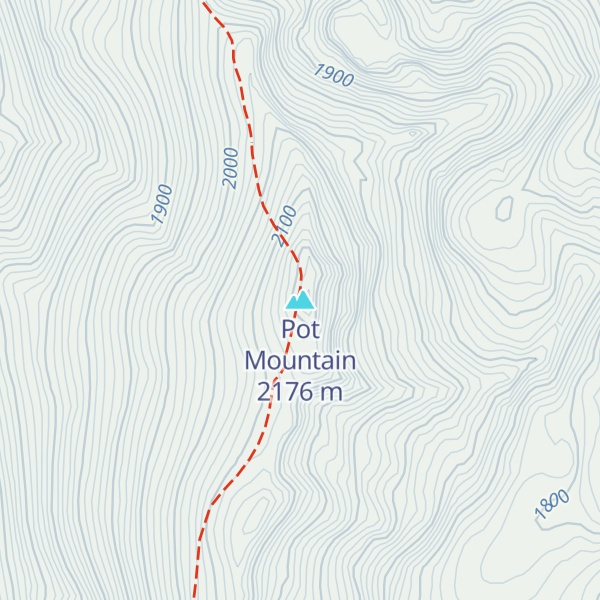 Map of Pot Mountain