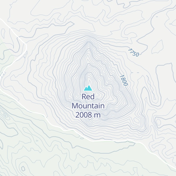 Map of Red Mountain