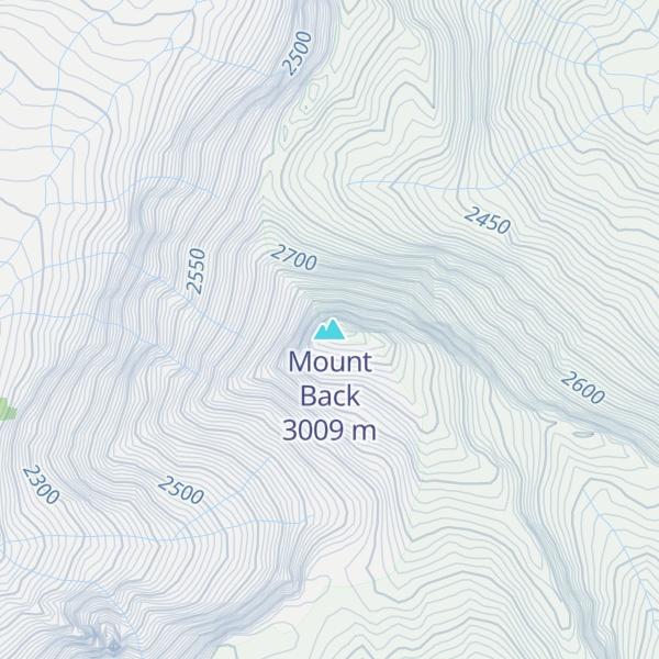 Map of Mount Back