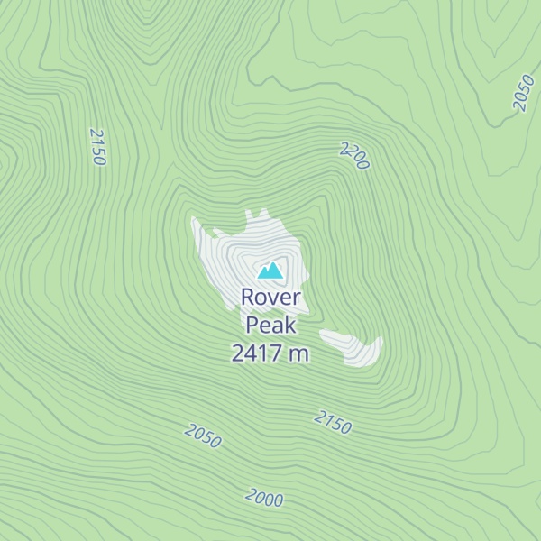 Map of Rover Peak