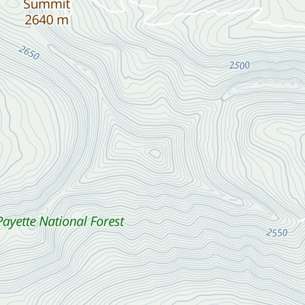 Map of Mount Eldridge