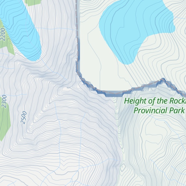 Map of Mount King Albert