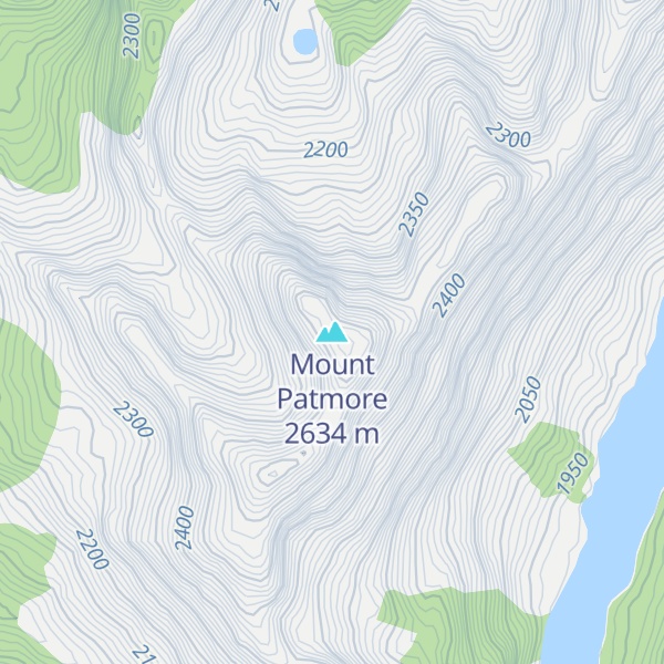 Map of Mount Patmore