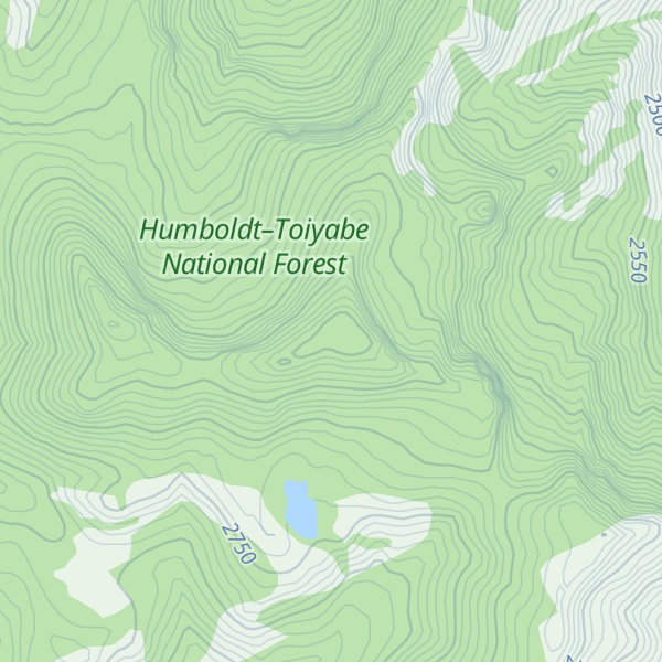 Map of Fox Creek Peak