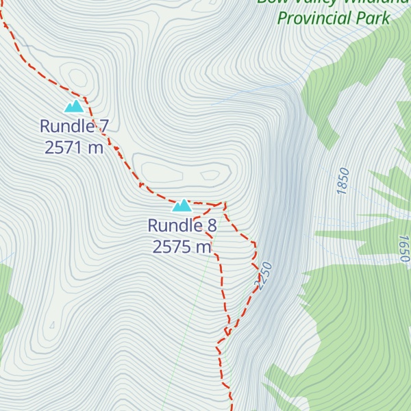 Map of East End of Rundle