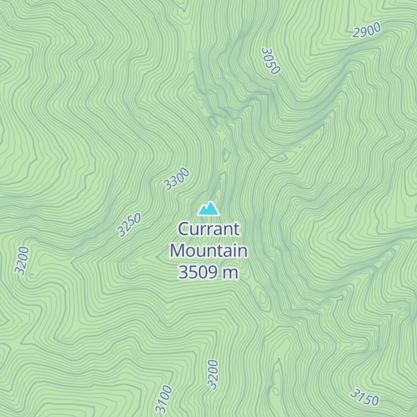 Map of Currant Mountain