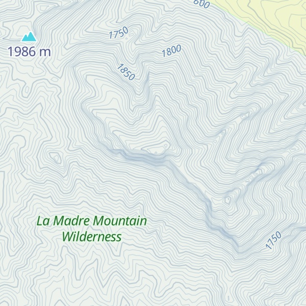 Map of Damsel Peak