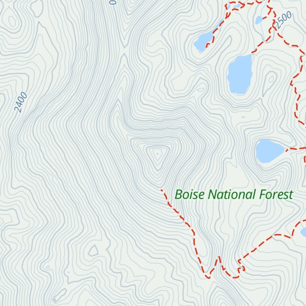 Map of Trinity Mountain