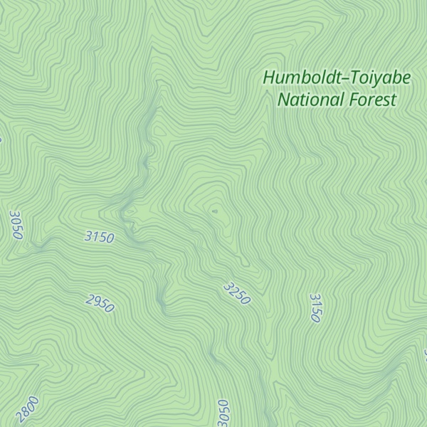 Map of Duckwater Peak