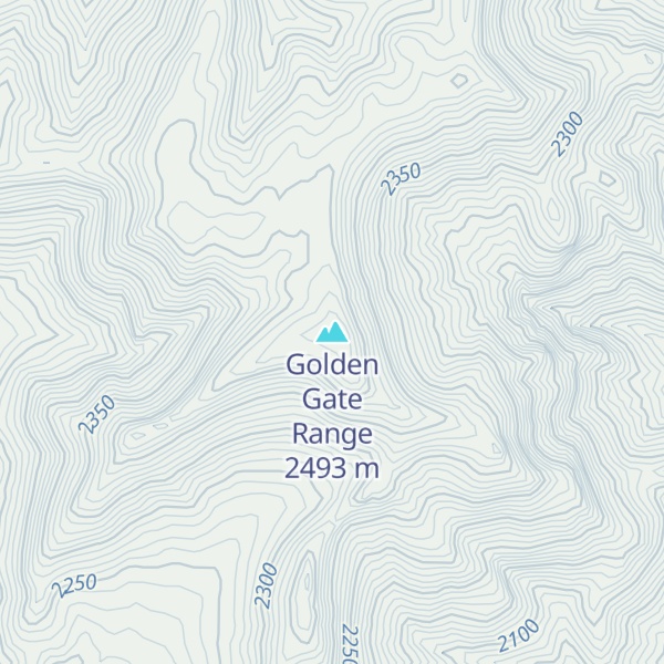 Map of Golden Gate Range