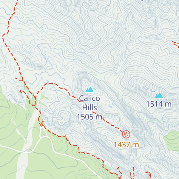 Map of Calico Hills