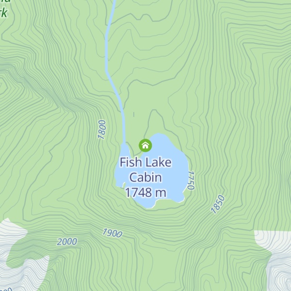 Map of Fish Lake Cabin