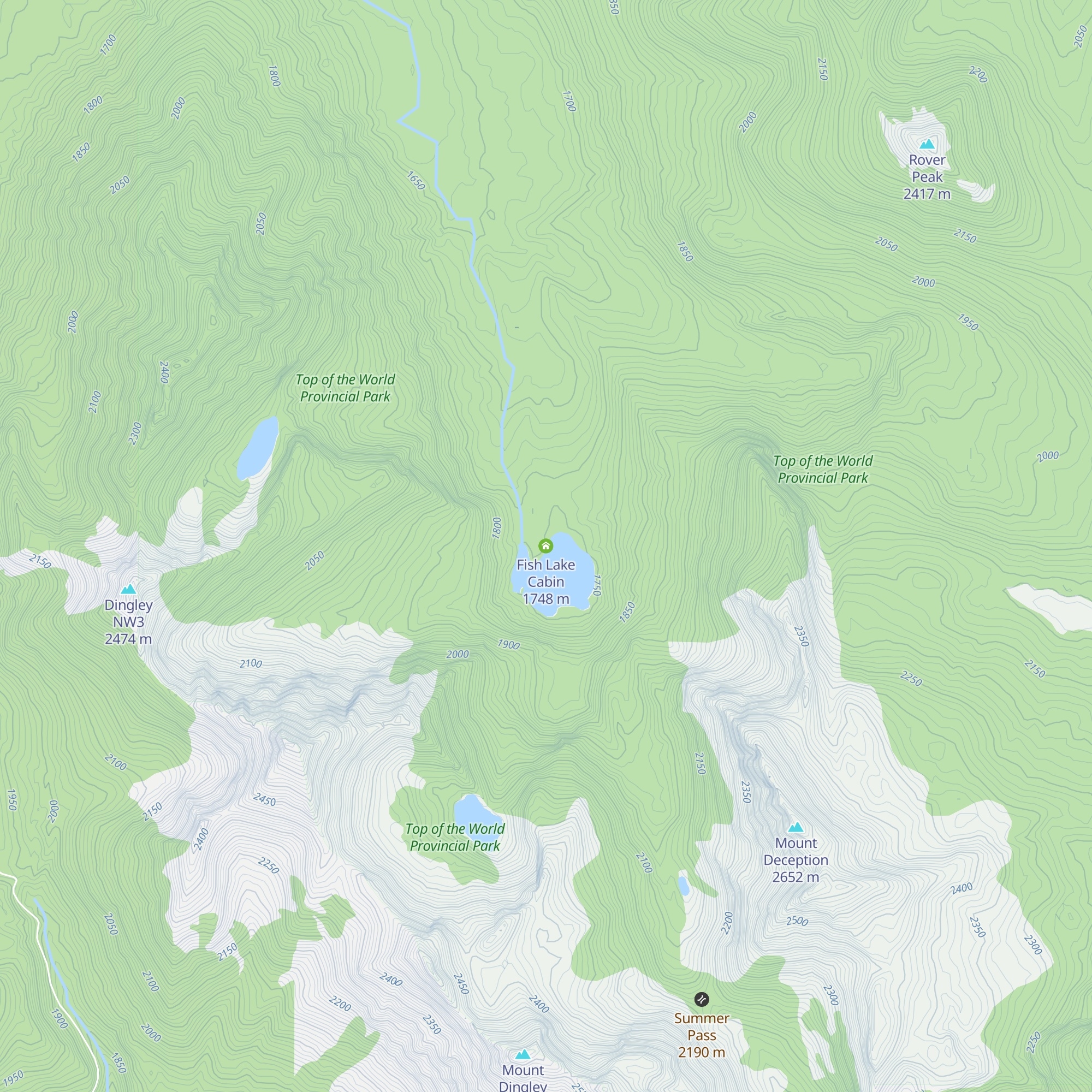 Fish Lake Cabin map