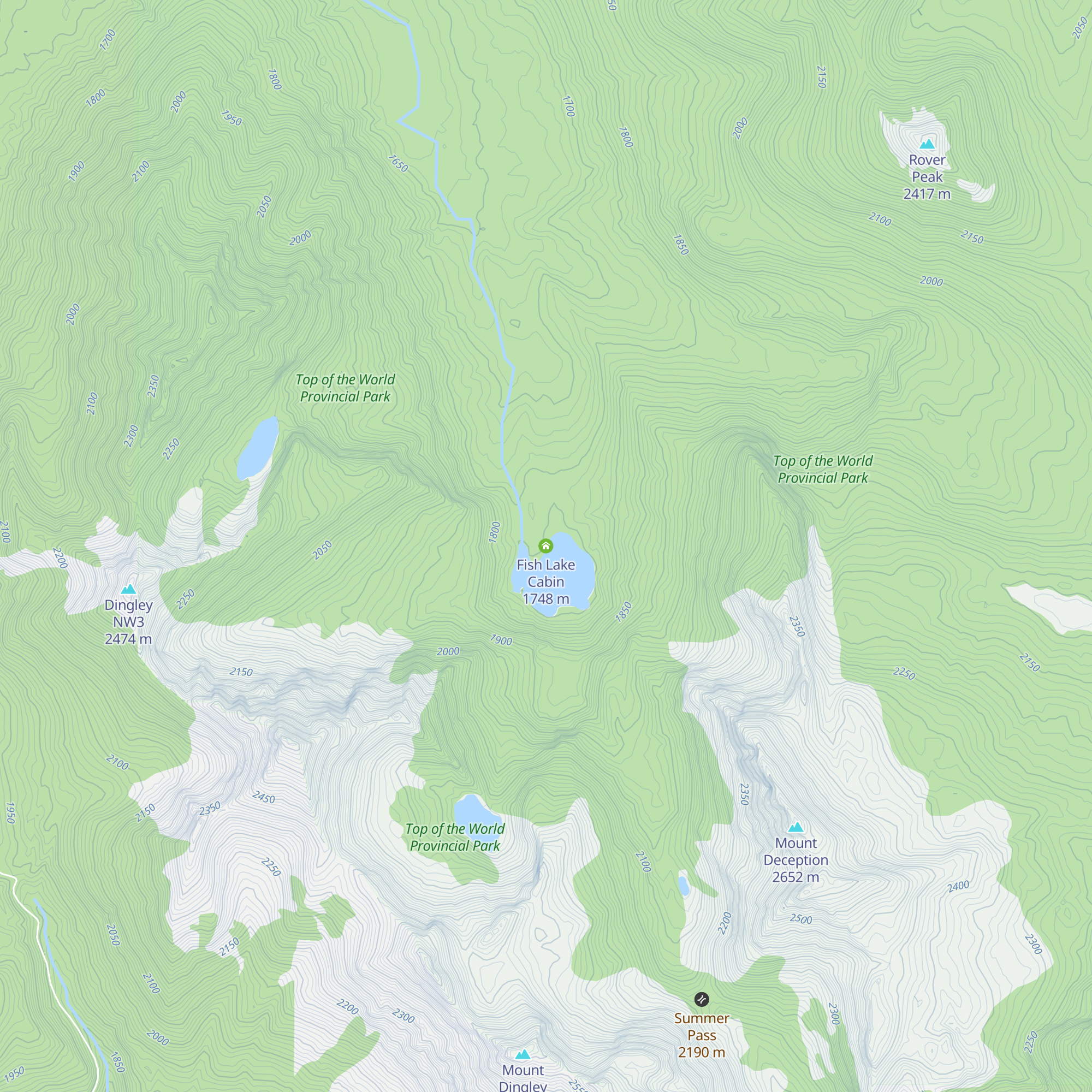 Fish Lake Cabin map