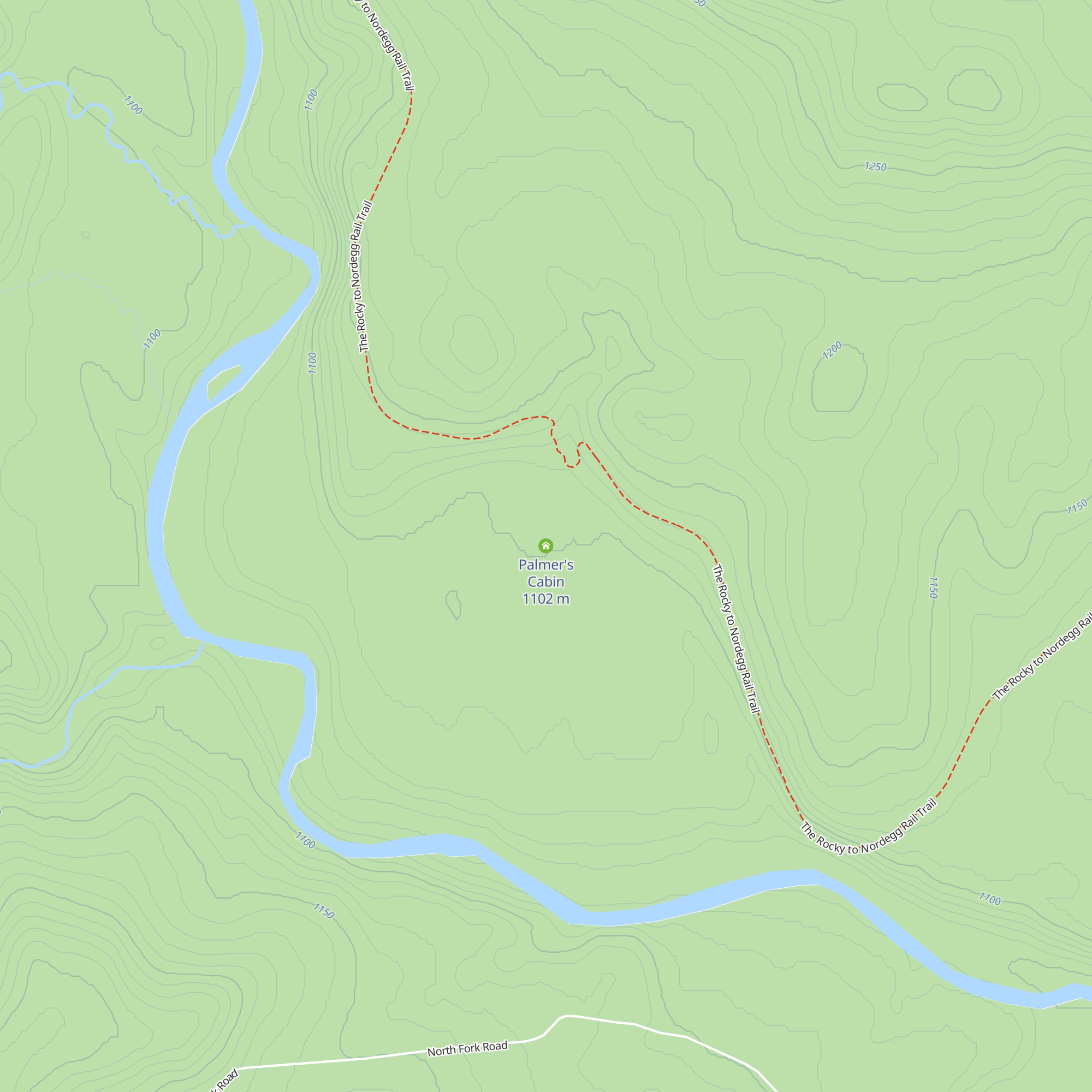 Palmer's Cabin map