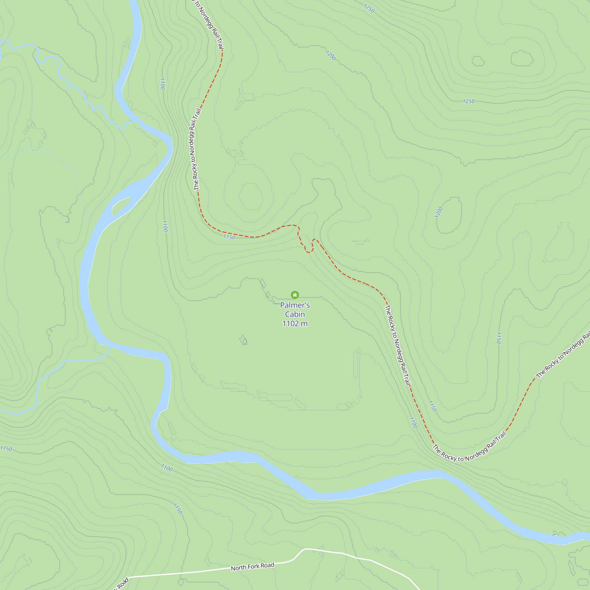 Palmer's Cabin map