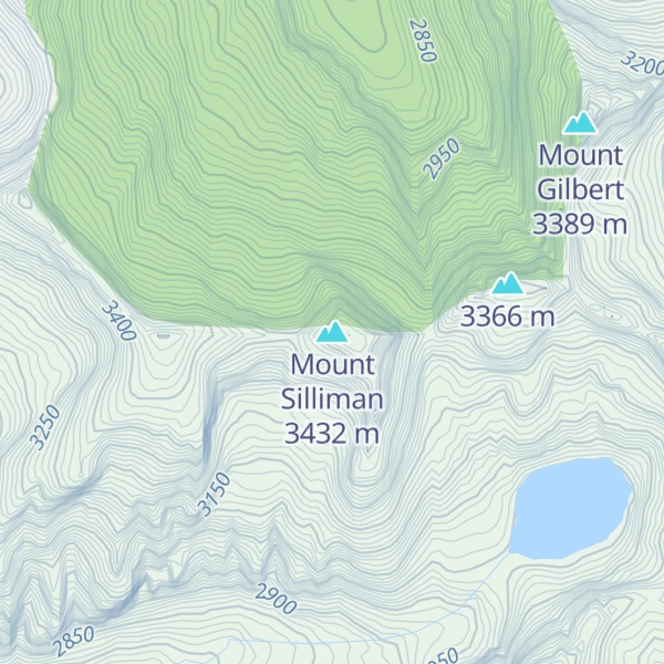 Map of Mount Silliman