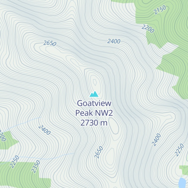 Map of Goatview Peak NW2