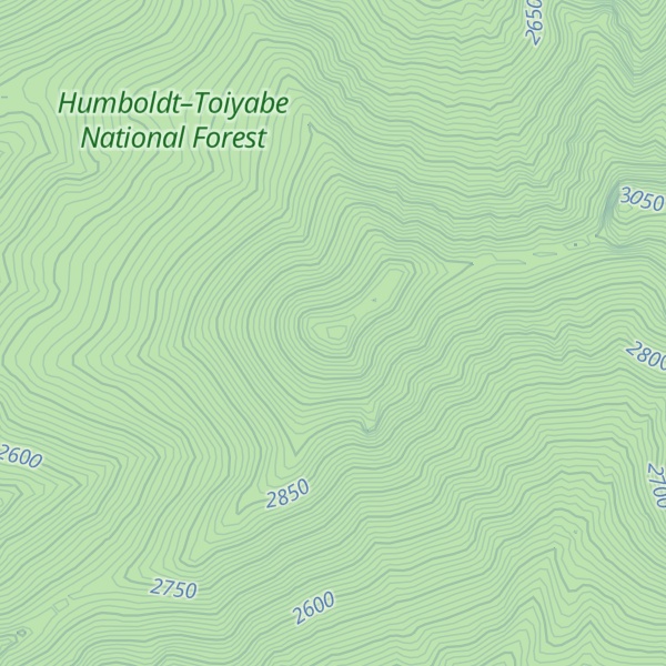 Map of White Pine Peak