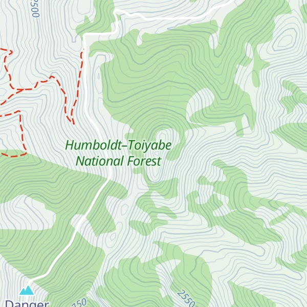 Map of Bear Creek Butte
