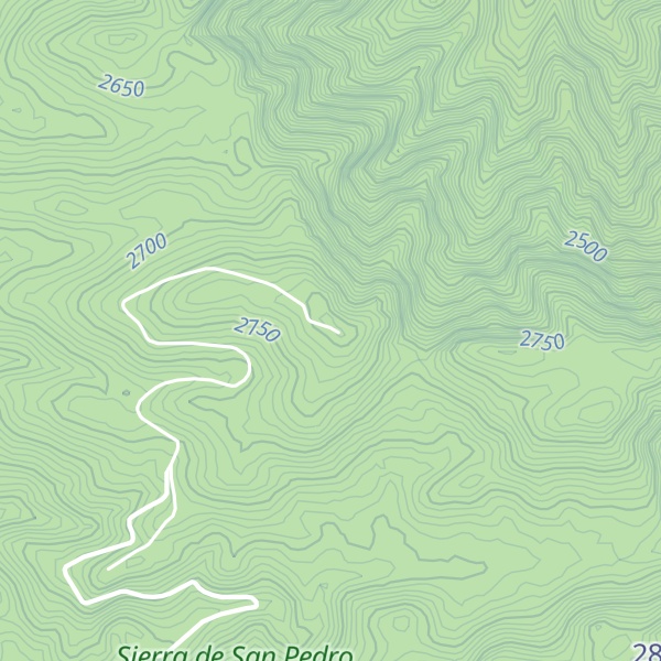 Map of Cerro Cerpula