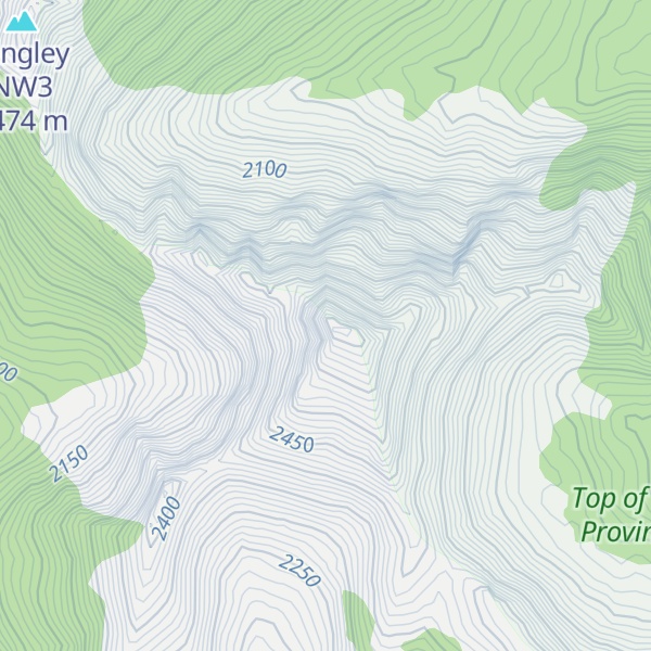 Map of Tomu Peak