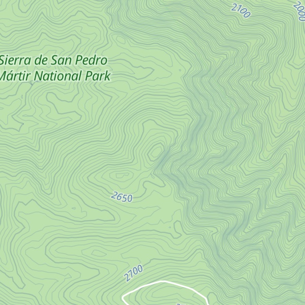 Map of Cerro Venado Blanco