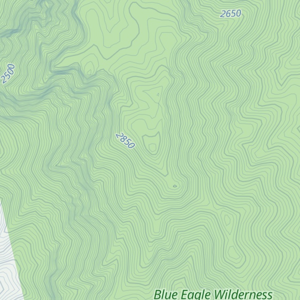 Map of Blue Eagle Mountain