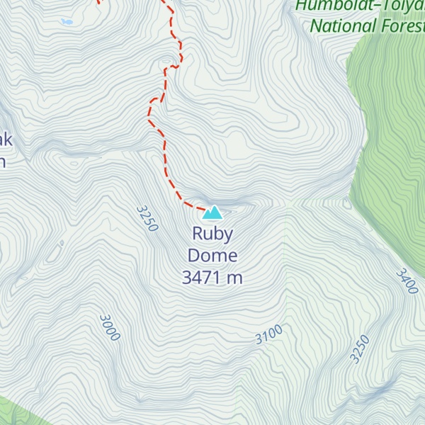 Map of Ruby Dome