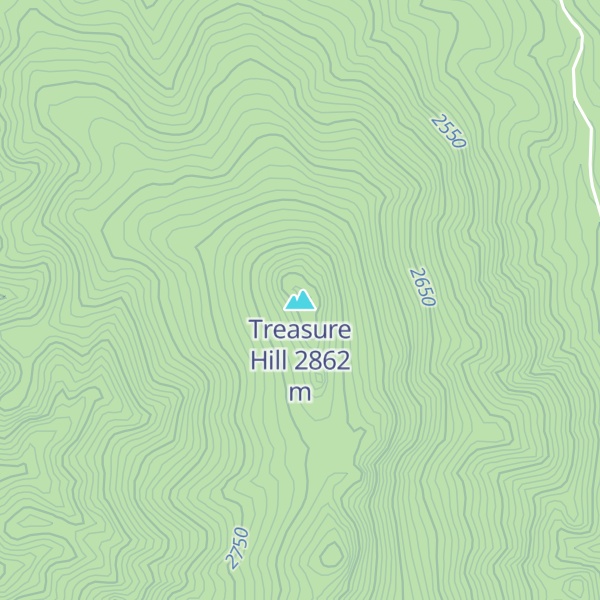 Map of Treasure Hill