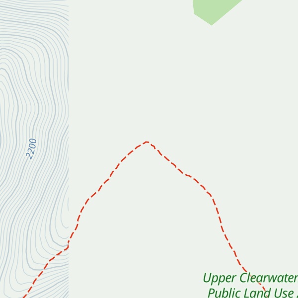 Map of Evangeline Peak