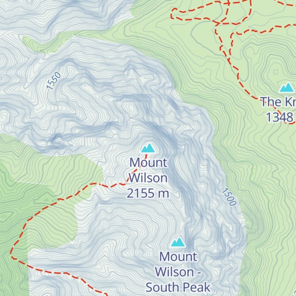 Map of Mount Wilson