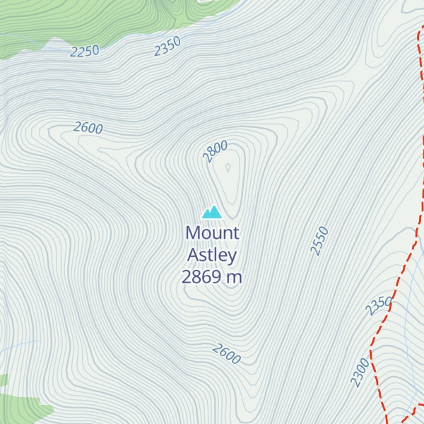Map of Mount Astley