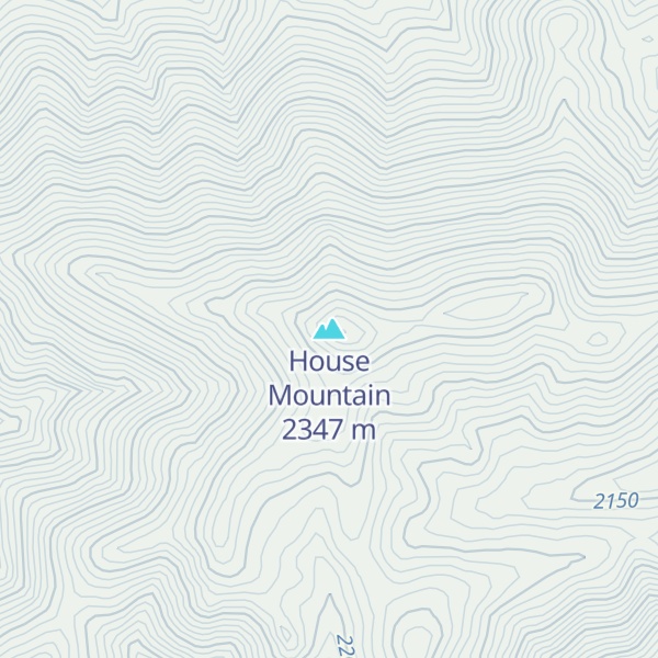 Map of House Mountain