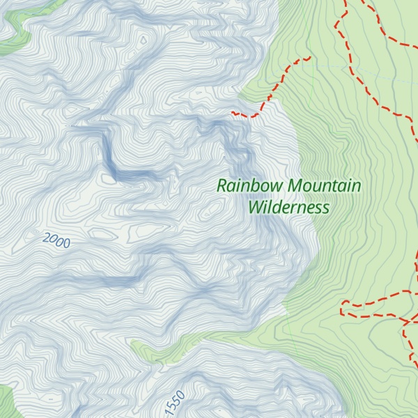 Map of Rainbow Mountain