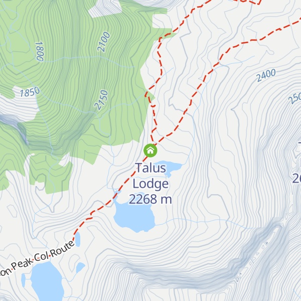 Map of Talus Lodge