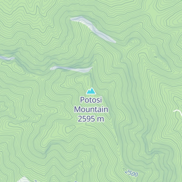 Map of Potosi Mountain