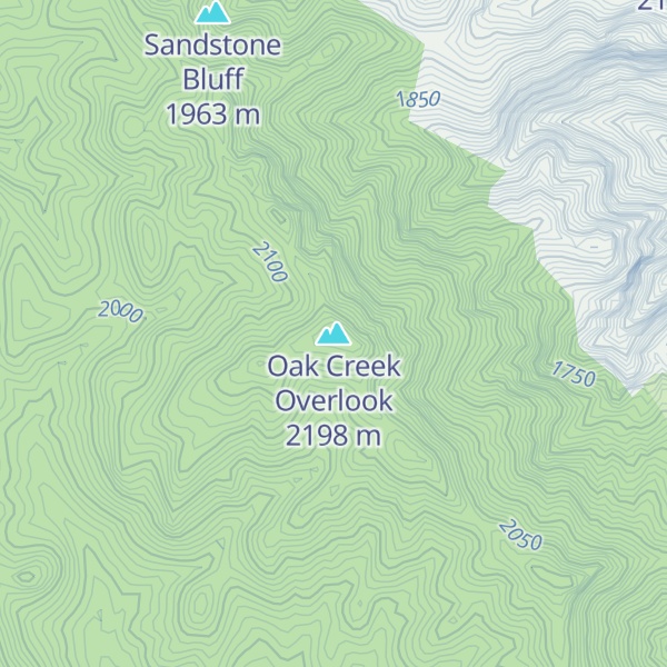 Map of Oak Creek Overlook
