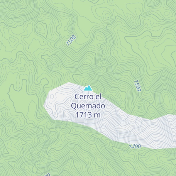 Map of Cerro el Quemado