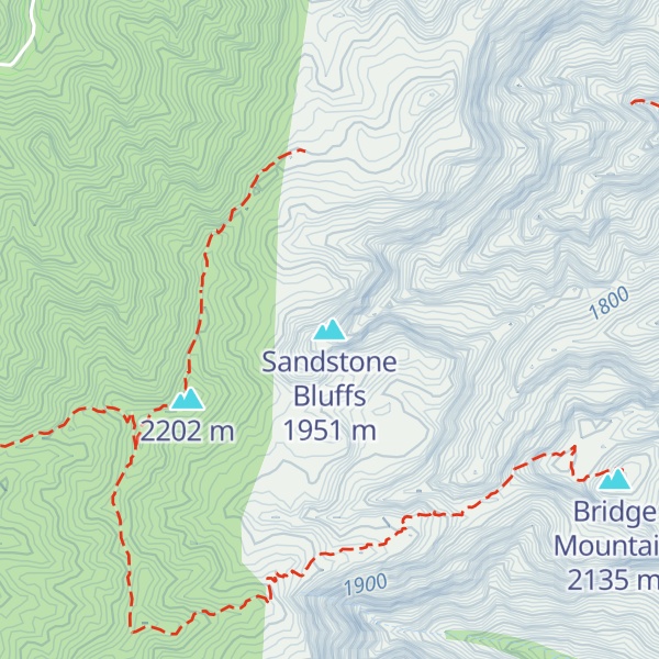 Map of Sandstone Bluffs