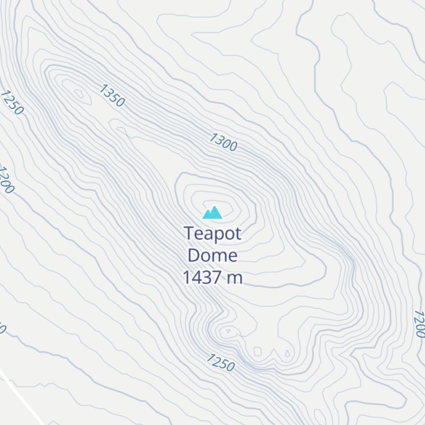 Map of Teapot Dome