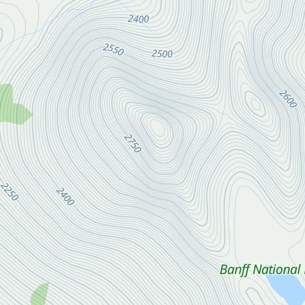 Map of Mount Mercer